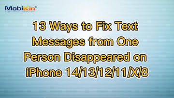 13 Ways to Fix Text Messages from One Person Disappeared on iPhone 14/13/12/11/X/8