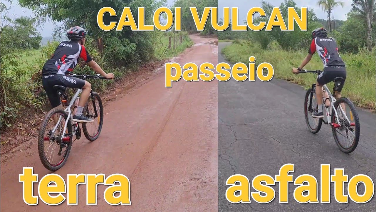 CALOI VULCAN, passeio na terra e no asfalto, pedal de 38km, 2-4-2022