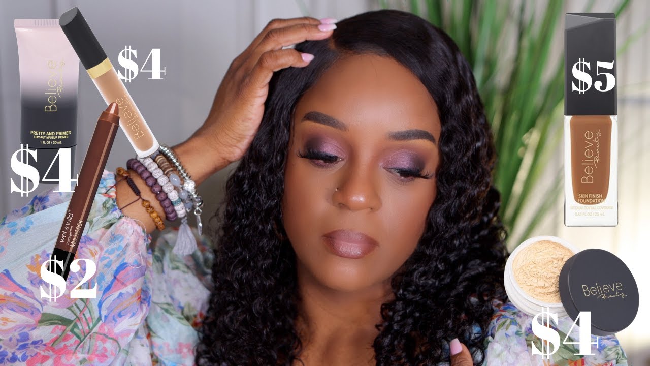 Dollar General Makeup Look Using 5 & Under Products YouTube
