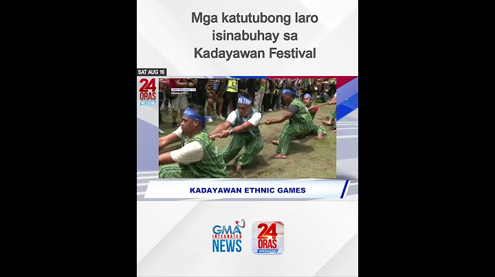 Mga katutubong laro  isinabuhay sa  Kadayawan Festival | 24 Oras Weekend