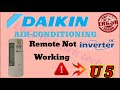 DAIKIN AIRCONDITING REMOTE NOT WORKING // Indoor Unit SHOWING ERROR U5 // Solution / TROUBLESHOOTING