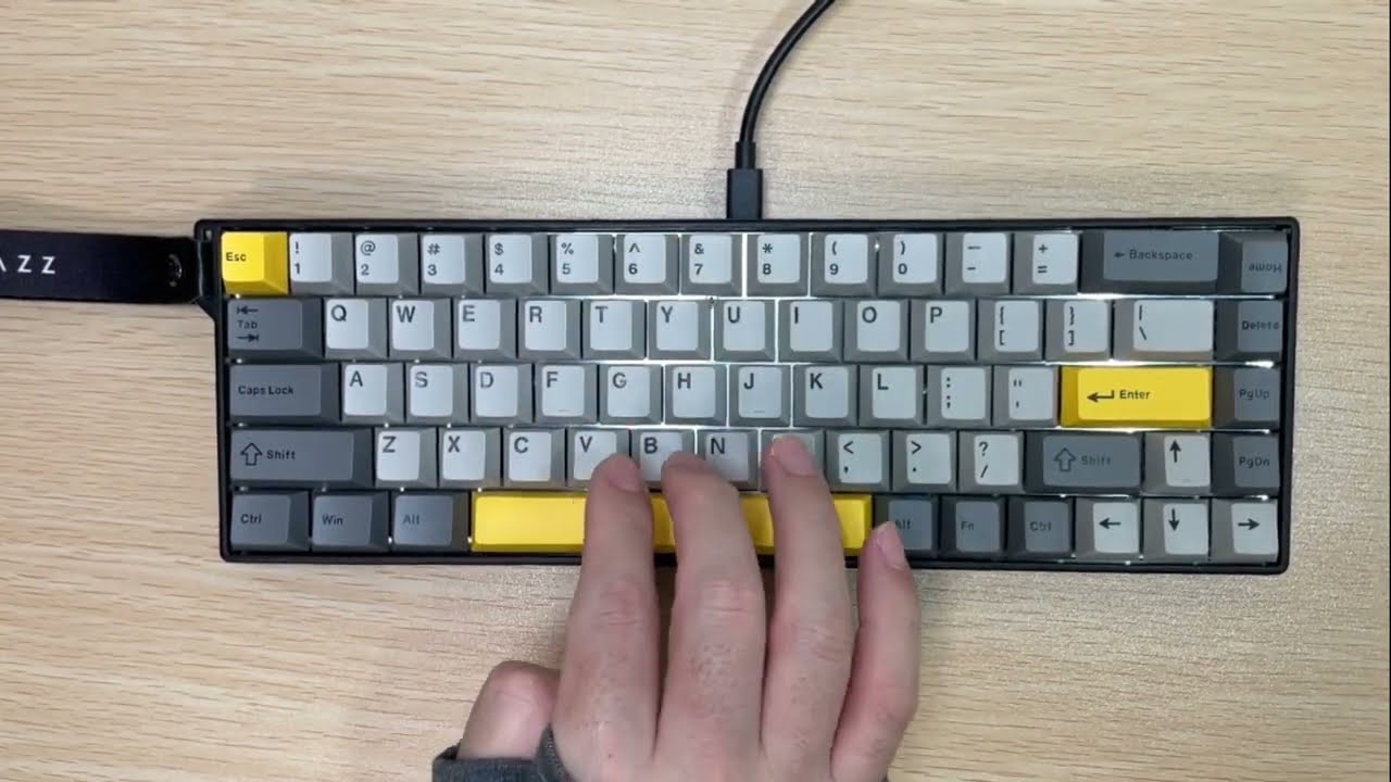 AJAZZ AK680V2 ラピッドトリガーキーボード - YouTube