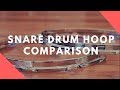 Snare Drum Hoop Comparison - Triple Flange vs Die Cast vs S Hoop