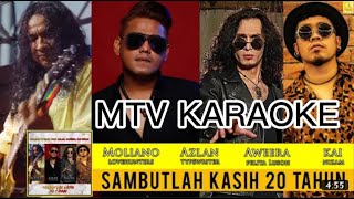 Azlan The Typewriter Aweera & Kai Nizam  Sambutlah kasih KARAOKE HD tanpa vokal minus one