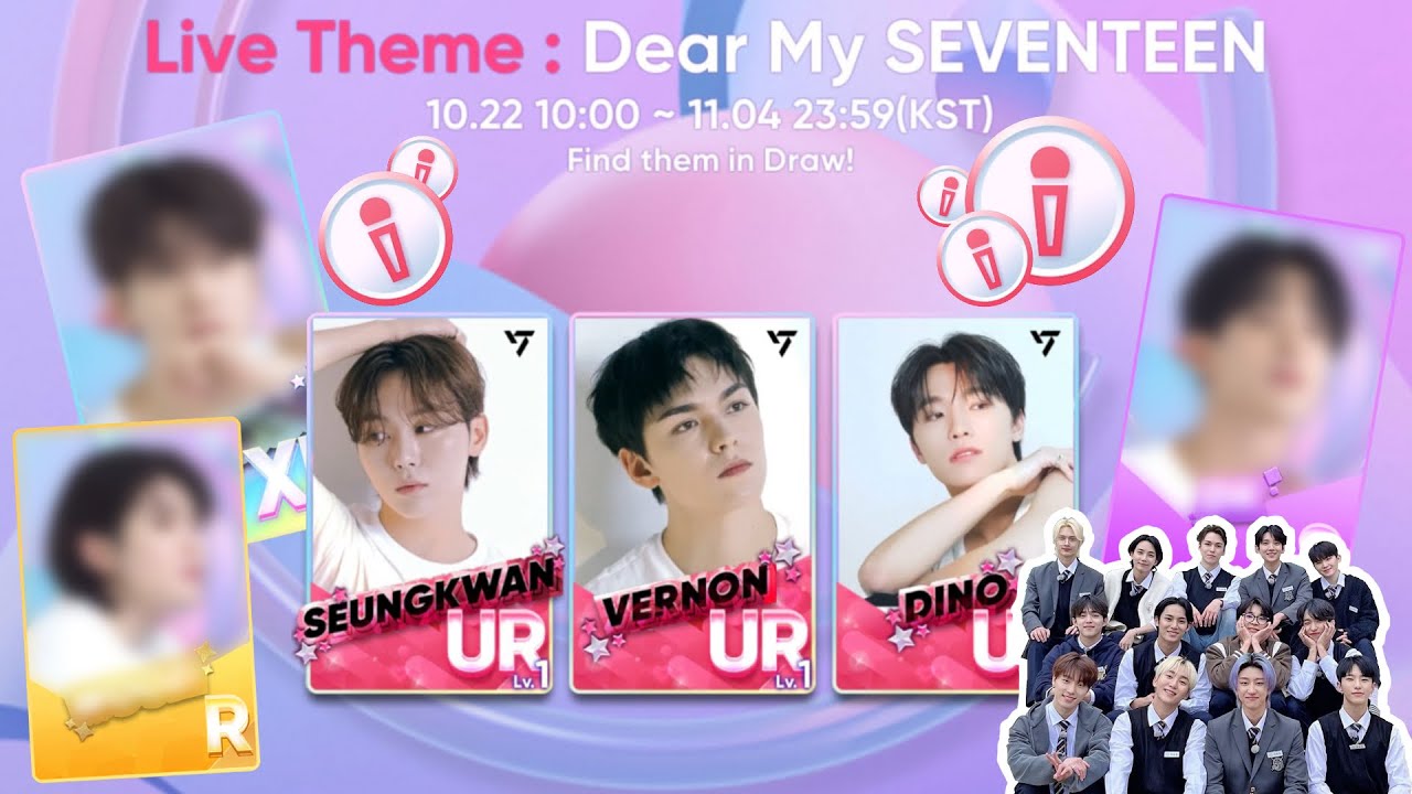 [rhythm hive] ‼️ LIVE THEME: spending 6.8k gems on ‘dear my seventeen’ 🩷