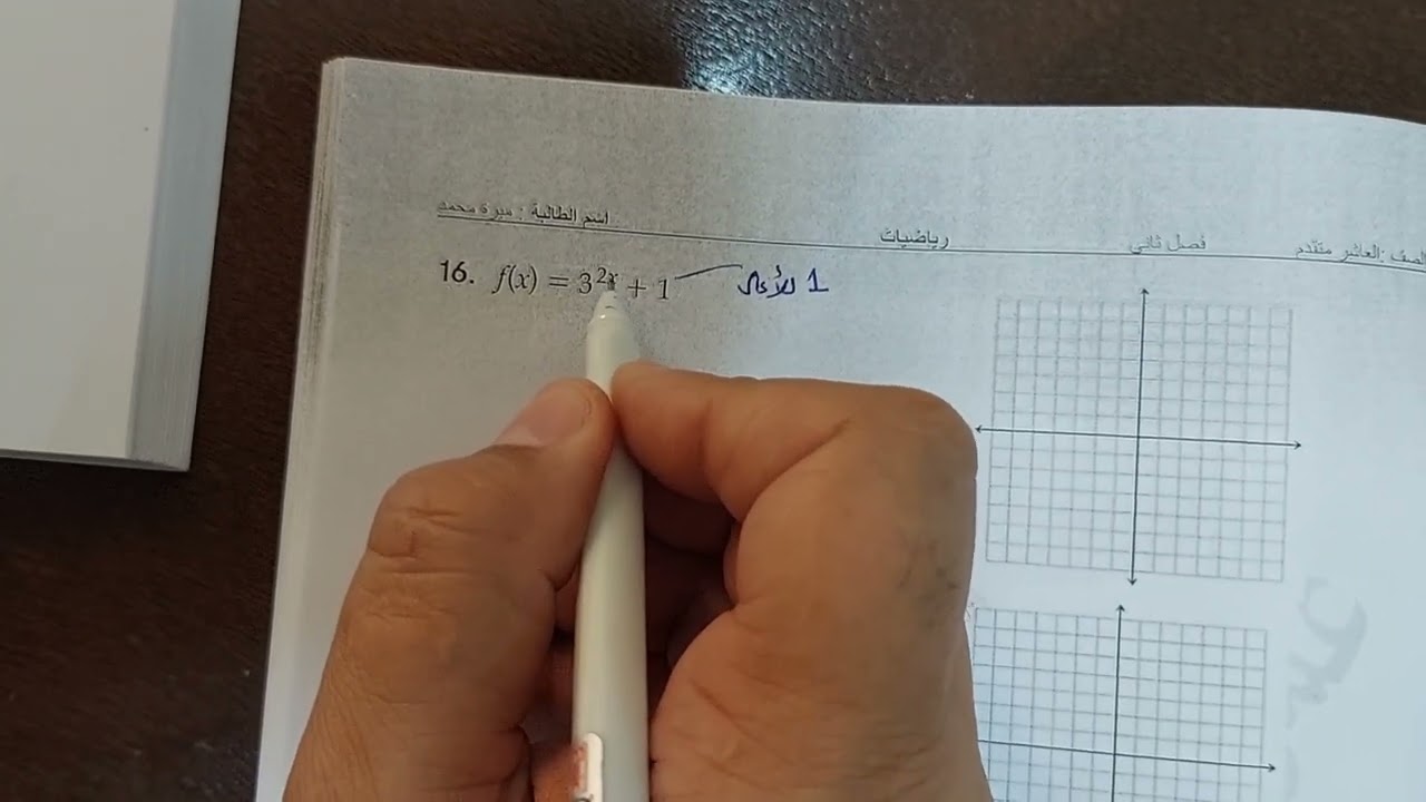 عاشر متقدم الوحدة 8..الدوال والعلاقات الأسية واللوغاريتمية ...الدرس 1 و 2...فصل ثاني