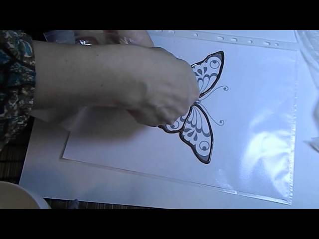 как сделать объёмную бабочку из шоколада