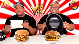 MCDONALDS VS BURGER KING FOOD CHALLENGE