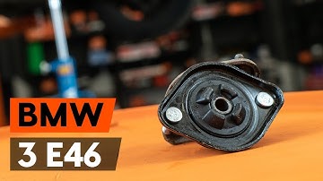 How to change rear strut mount BMW 3 (E46) [TUTORIAL AUTODOC]