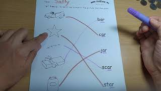 Shark in the park\ ar phonics worksheet\ ar學習單