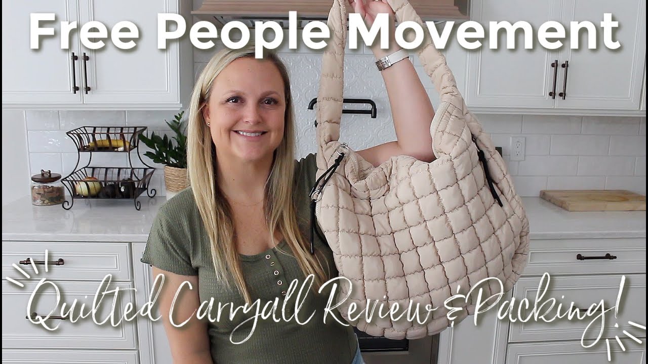 FREE PEOPLE MOVEMENT  Quilted Carryall Review & Packing