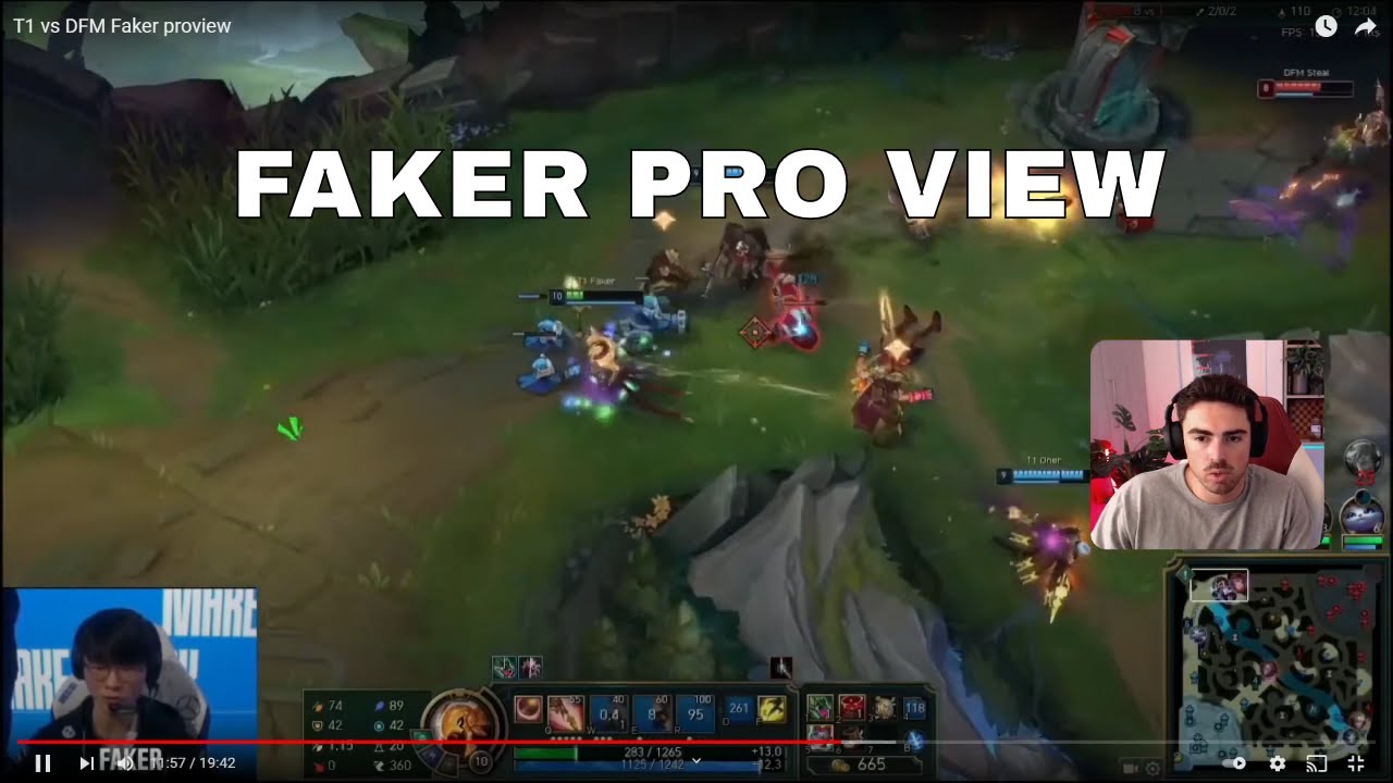 Midbeast Reacts To Faker's Pro View (T1 v DFM) - YouTube