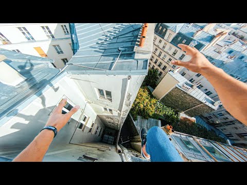 Aatlet perspektifinden Paris çatı Parkour 🇫🇷