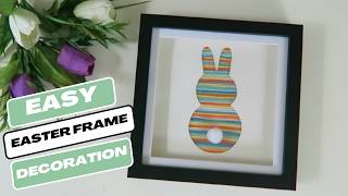 DIY Easter Decor 🐰 Yarn Bunny in a Frame (Easy & Aesthetic) screenshot 5