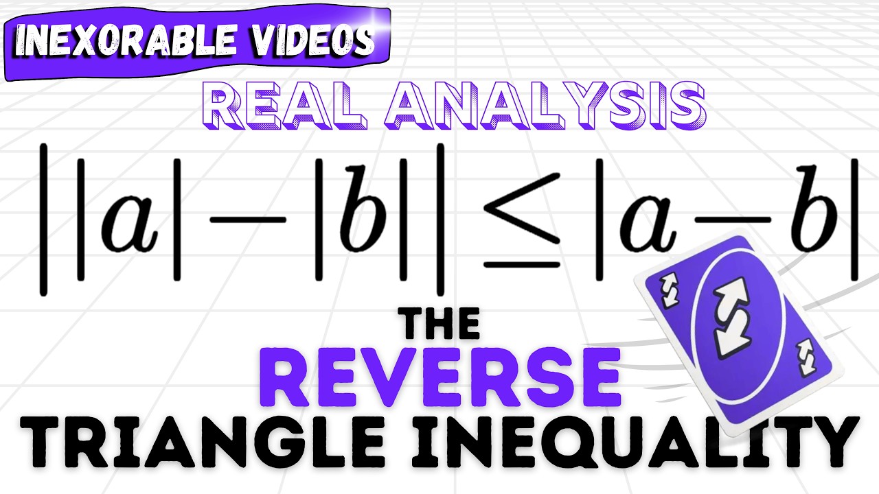 Reverse Triangle Inequality (Derivation) | Real Analysis - YouTube