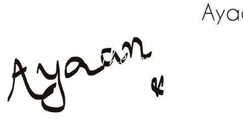Ayaan Name| signature | painting name #trending