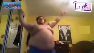Fat man  dancing funny رجل سمين يرقص