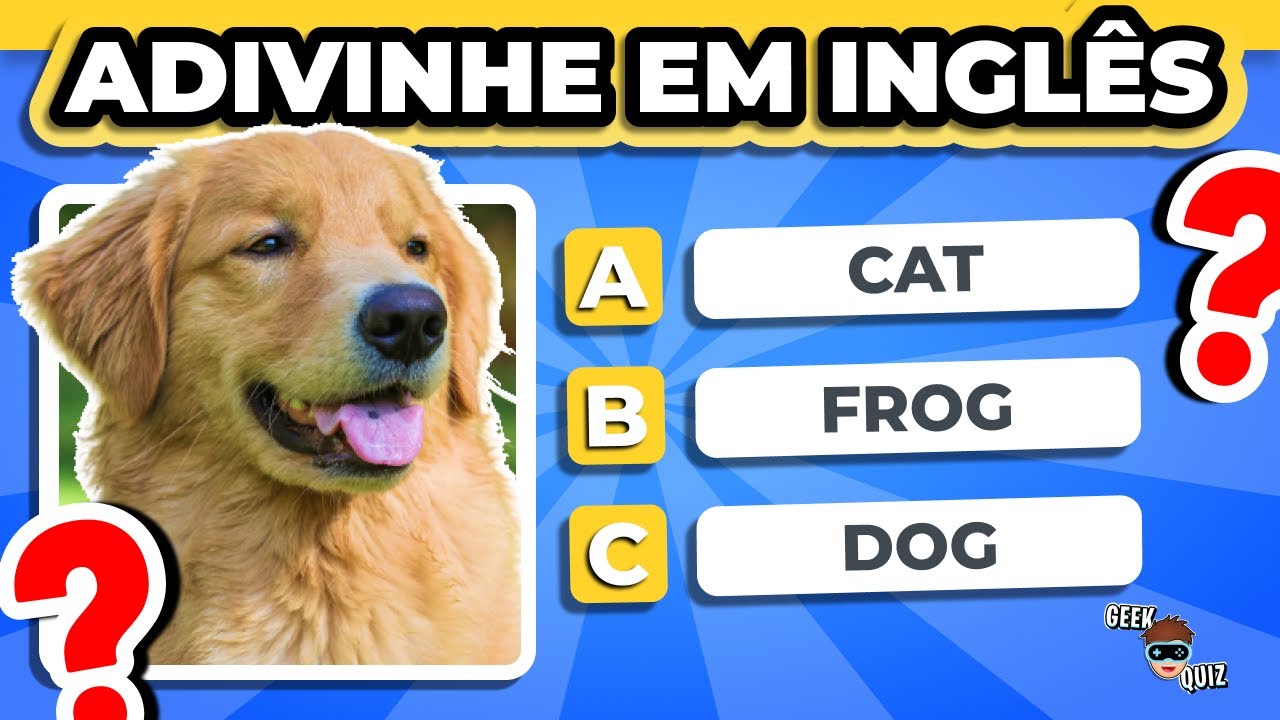 Adivinhe o NOME do ANIMAL em INGLÊS