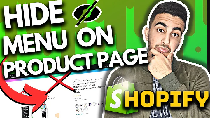 How To Hide Header Menu On Product Page Only In Shopify