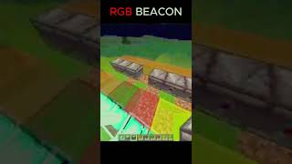 Minecraft Beacon RGB Effect 🌈🔥 | OP Build #shorts  #minecraft #mincraftbuild #mincraftshorts