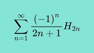 Monster Sum of (-1)^nH2n/(2n+1) from n=1 to infinity