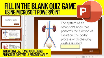 FILL IN THE BLANKs Quiz Game using Microsoft PowerPoint | FULL TUTORIAL IN TAGALOG