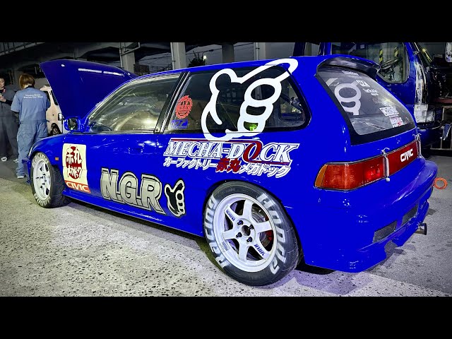 MECHA-DOCK EF9 Civic Circuit Racer in OSAKA JAPAN! | 赤丸