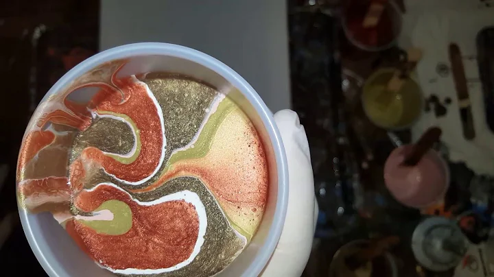 Metallic copper, silver, bronze and gold pour pain...