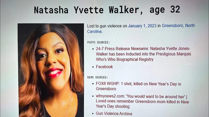 GREENSBORO, NC JAN 1, 2023, NATASHA YVETTE WALKER ...