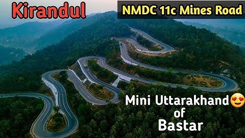 Kirandul | NMDC 11c Mines road उत्तराखंड जैसा रास्ता😍 Mini Uttarakhand of Bastar