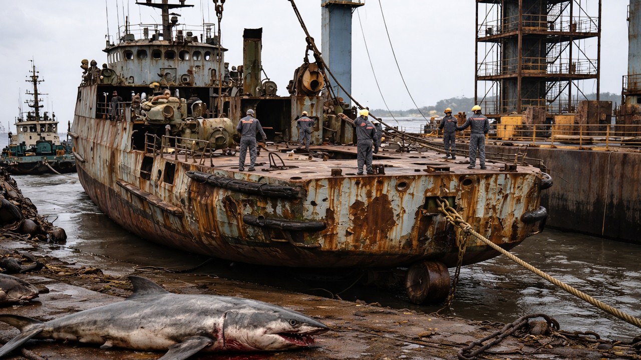 From Rusted Warship to Ocean Beast – Full Ship Restoration in Abandoned Port