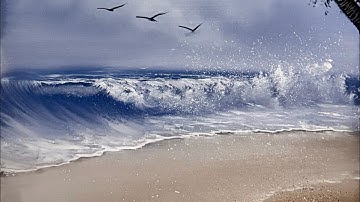 Tropical Seascape Tutorial with PaintWithJosh #OilPainting #FreeTutorial #PaintWithJosh #BobRoss