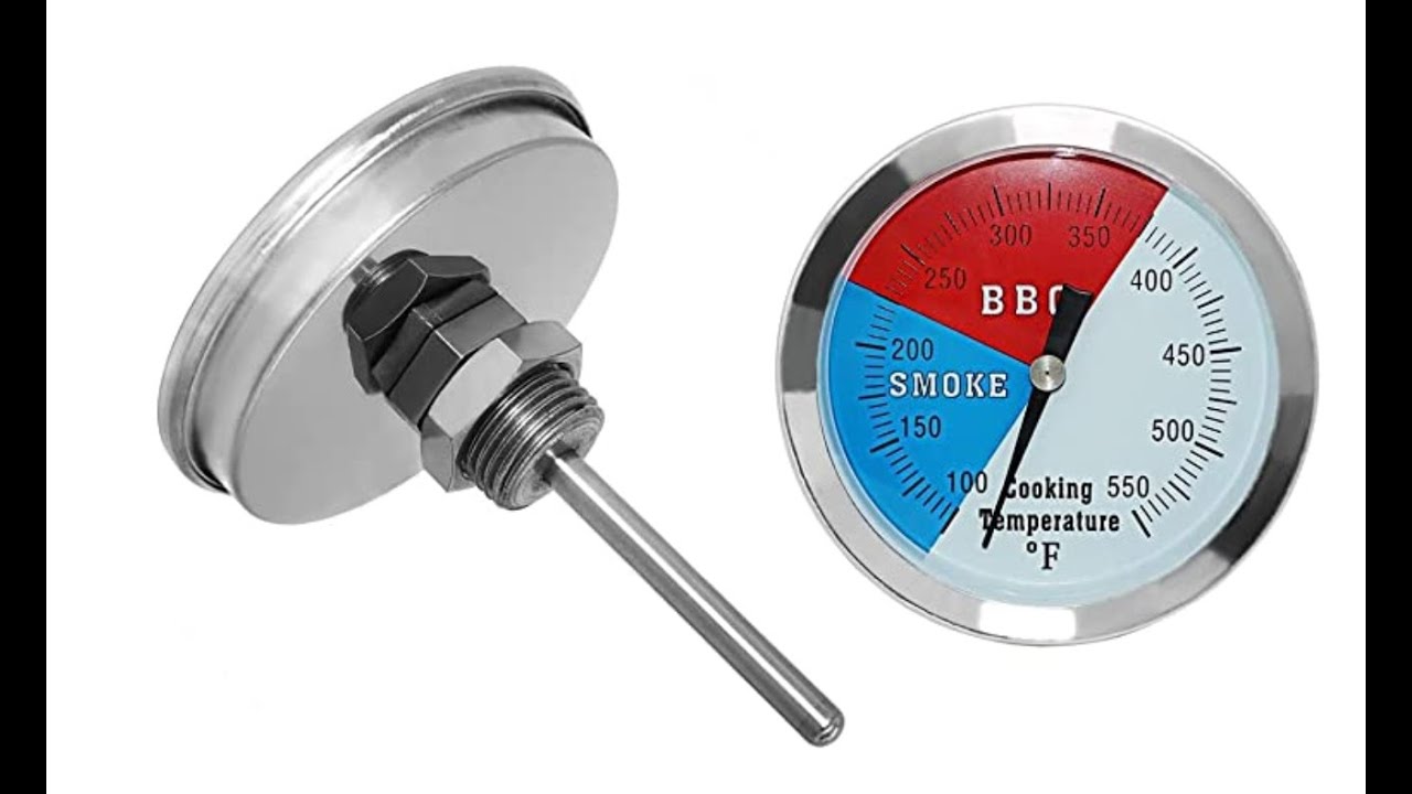 Temperature Thermometer Gauge Barbecue BBQ Grill Smoker Pit