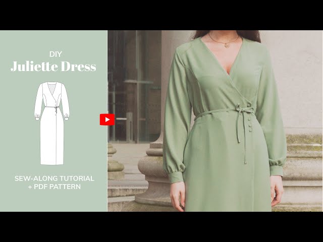DIY Juliette Button Midi Dress Tutorial - tintofmintPATTERNS - YouTube