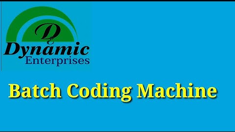 BATCH CODING MACHINE/Dotted MRP Coding Machine