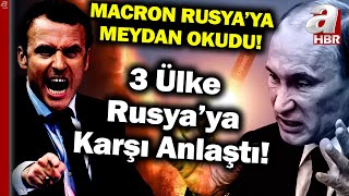 Fransa Lideri Macron Rusya'ya Meydan Okudu, Kremlin'den Cevap Gecikmedi! | A Haber Resimi