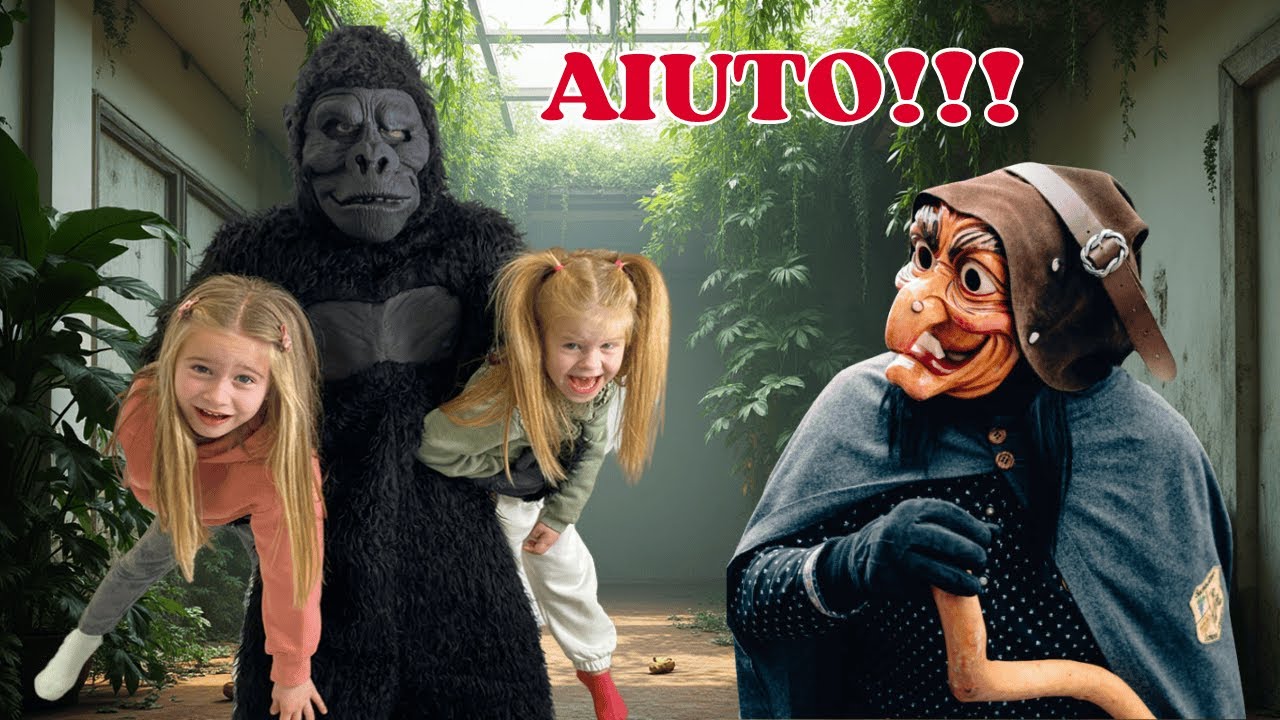 LA BEFANA INCONTRA LA GORILLA?! 😱🦍 Si SPAVENTA DAVVERO!