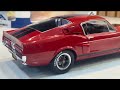 Miniatura Mustang Shelby Gt500 1967 1:18 Solido Vermelho