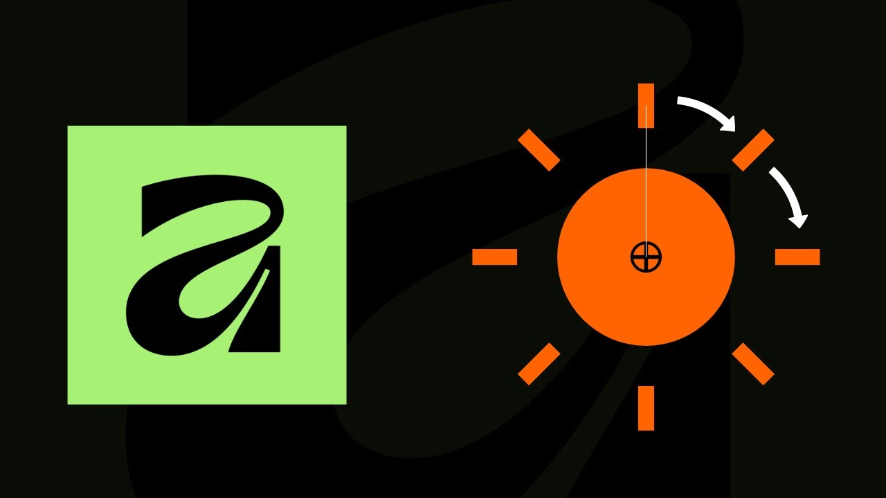 How to make an object rotate around a circle in affinity - YouTube