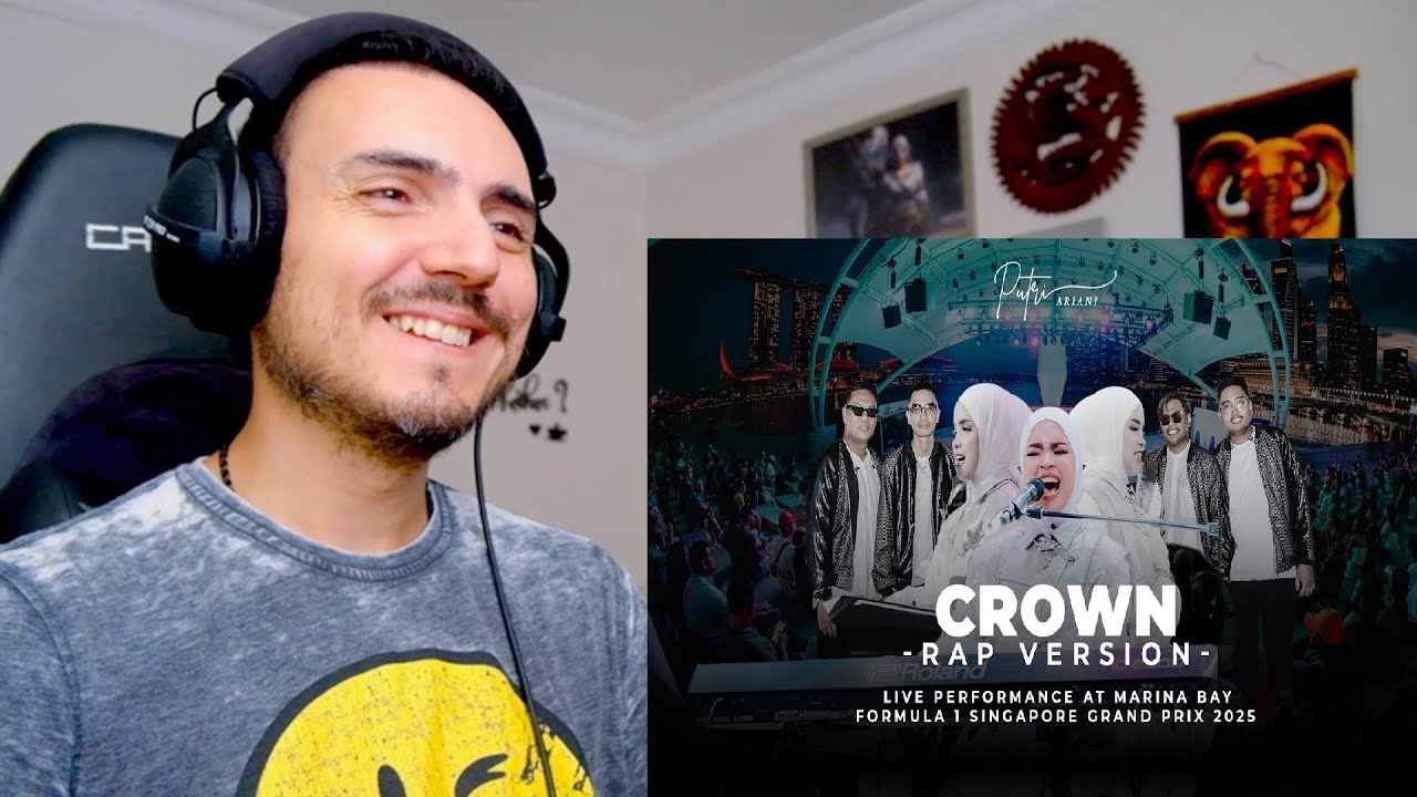 Реакция PUTRI ARIANI - CROWN (F1 SINGAPORE LIVE PERFORM)