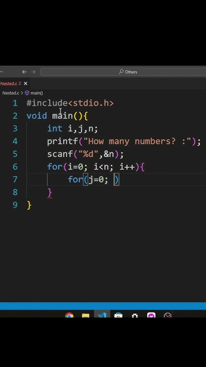 Nested loop in C | C Programming | Programming language | For loop in C ...
