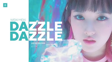 Weki Meki - Dazzle Dazzle Line Distribution (Color Coded) | 위키미키 - 대즐대즐