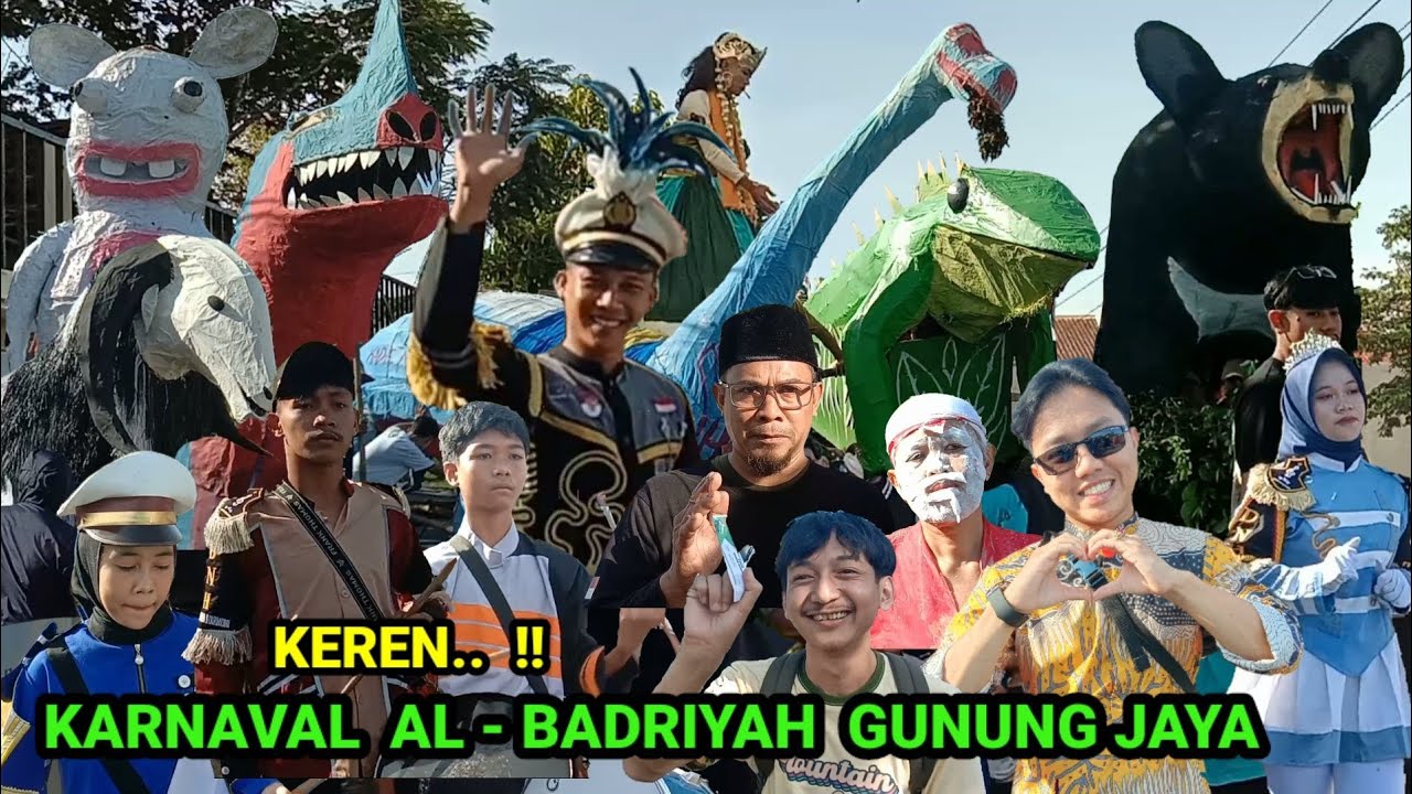Keren !! Pawai Karnaval Dan Drumband Gunung Jaya Al Badriyah Sukabumi
