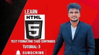 HTML abbr Tag | Formatting Tags Continued | Tutorial-3||