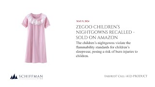 Zegoo Children’s Nightgowns Recalled