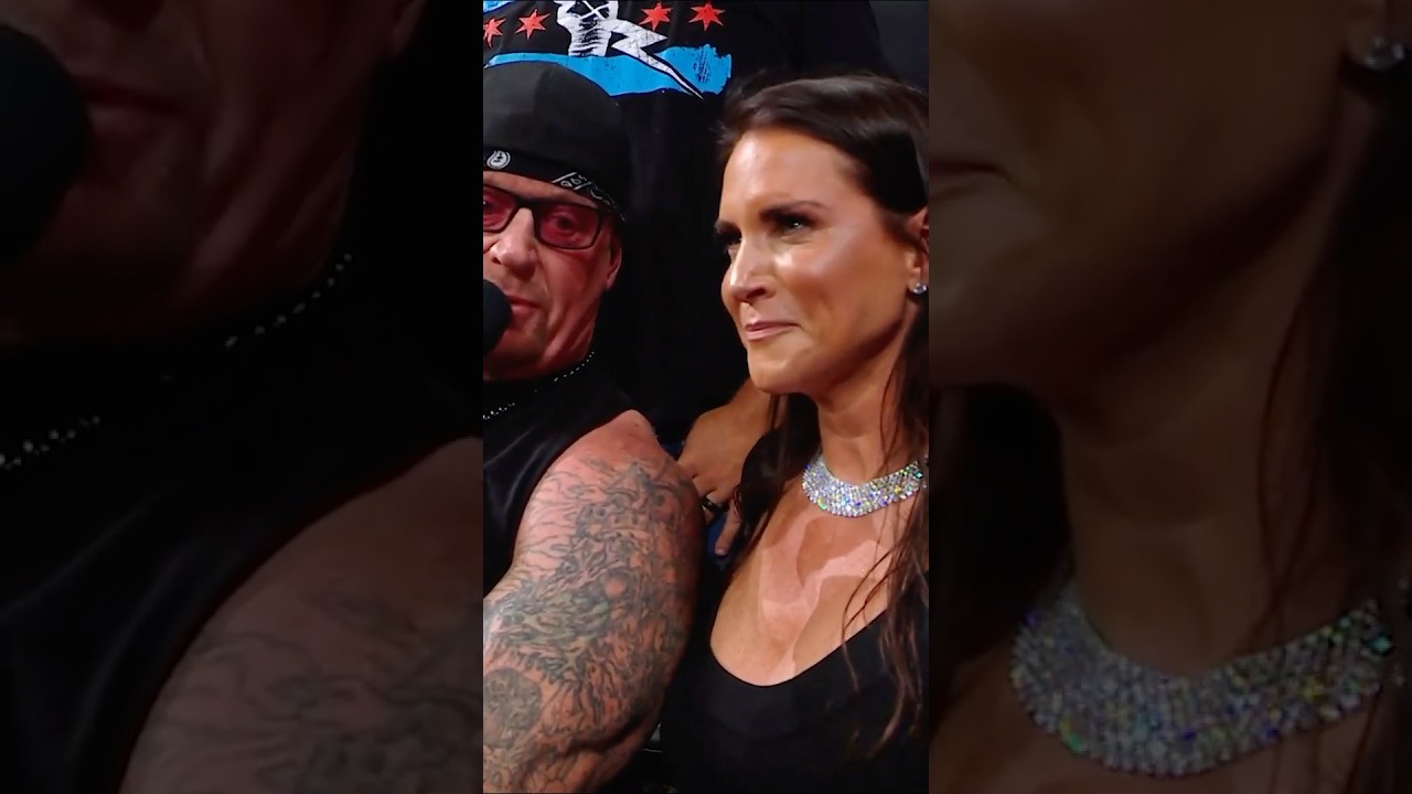Undertaker surprised Stephanie McMahon with the news that she will be inducted into the 2026 #WWEHOF