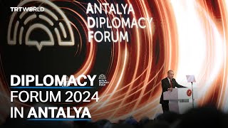 Erdogan Criticises West Over Gaza At Antalya Diplomacy Forum