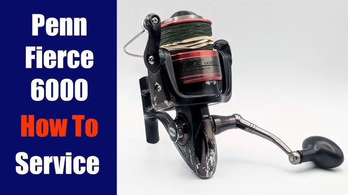 Penn Fierce III 8000 LL baitfeeder fishing reel Overview, take apart and  repair faulty rear drag 