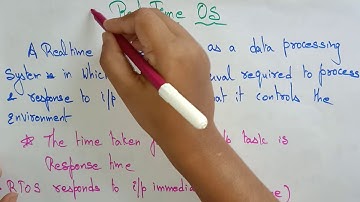 Real time operating system | Hard & soft |  OS | Lec-10 | Bhanu Priya