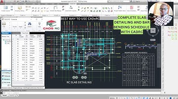 CADSRC FULL COURSE ON RC SLAB DETAILING AND BAR BENDING SCHEDULE FOR BEGINNERS